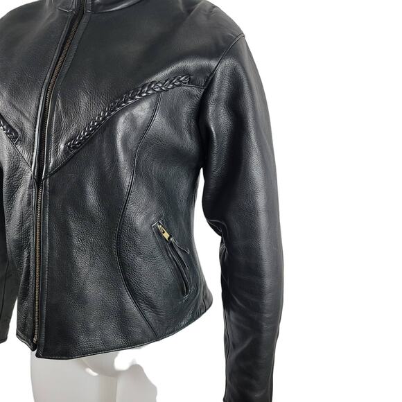 Unik Ultra Leather Motorcycle Jacket Zip Out Liner/Vest Women's M - Picture 2 of 9